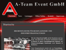 Tablet Screenshot of a-team-event.de